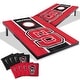 preview thumbnail 1 of 5, NC State Wolfpack NCAA Compact 2x3 Tailgate Cornhole Board Set Include Carrying Case