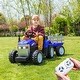preview thumbnail 2 of 25, Kids Electric Excavator Tractor with 12V Battery, Dual Motors, Trailer, USB, and Remote Control - Fun for Ages 3-8