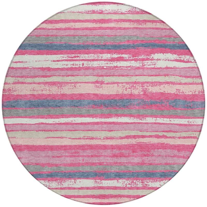 HomeRoots Striped Transitional Rectangle Outdoor Rug