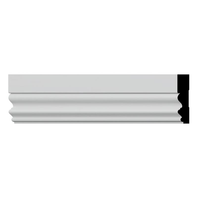 VICC 11/16-in D x 3-1/2-in W x 96-in L Americraft Solid Hardwood Stain Grade Victorian Casing Moulding - Primed Fingerjoint Pine