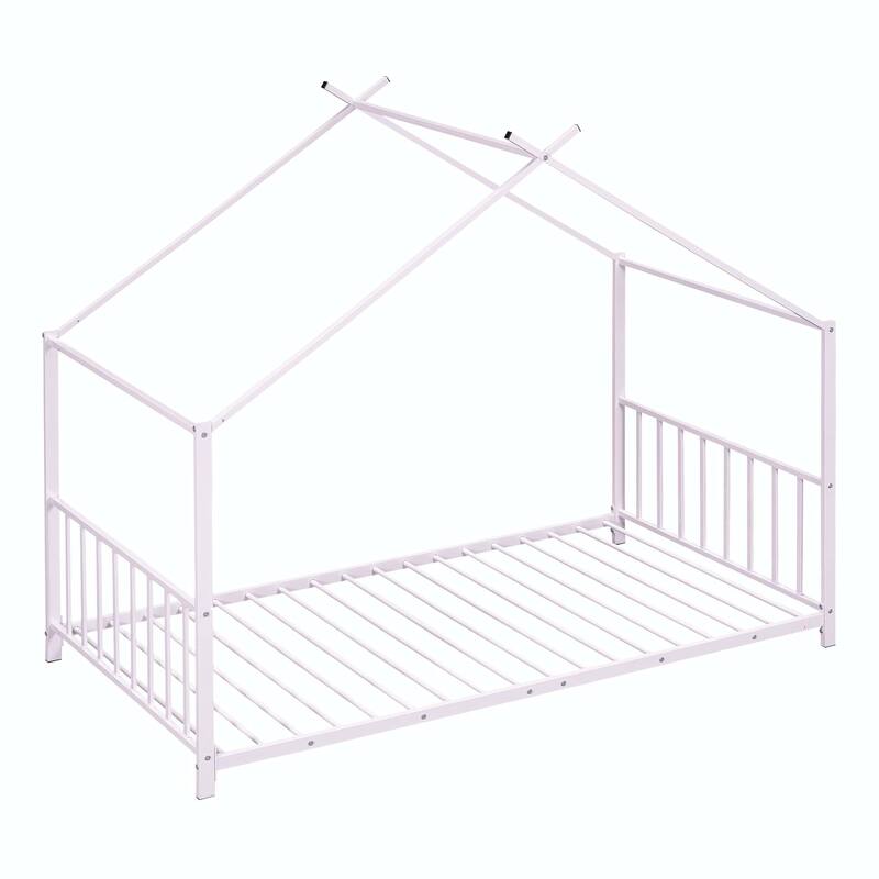 Metal House Platform Bed