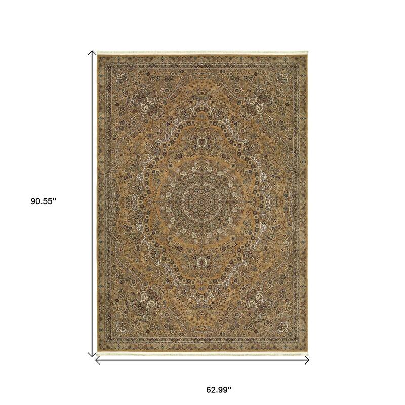 HomeRootsMedallion Traditional Runner Area Rug