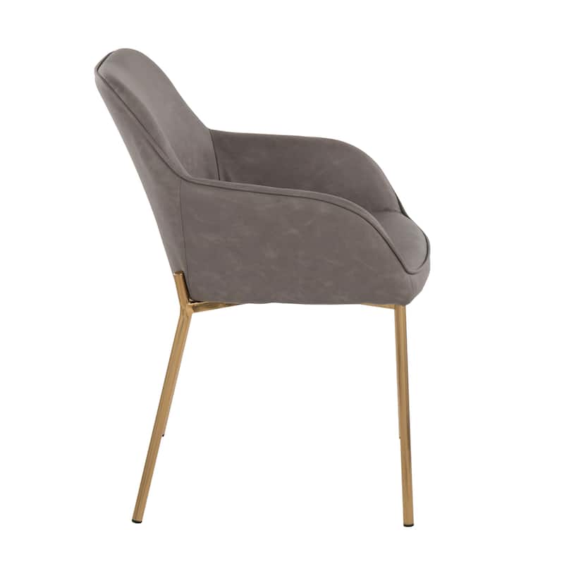 Silver Orchid Galotti Gold Upholstered Dining Chair (Set of 2)
