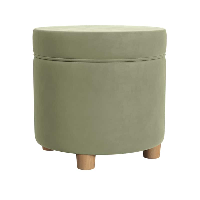 Porch & Den Parkchester Round Storage Ottoman