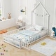 preview thumbnail 14 of 20, Costway Twin Size Montessori Floor Bed for Toddler with Lockable Door