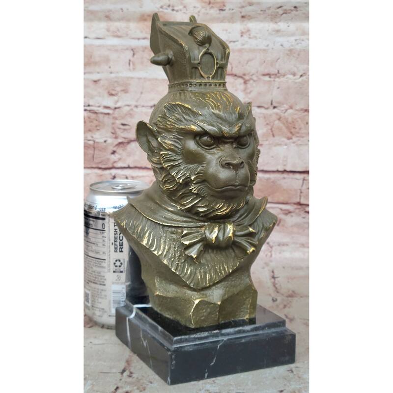 Bronze Sun Wukong Bust – Legendary Monkey King Chinese Deity