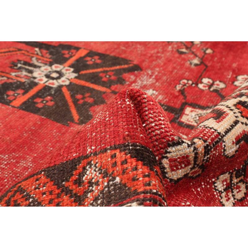 ECARPETGALLERY Hand-knotted Antalya Vintage Red Wool Rug - 3'9 x 6'5