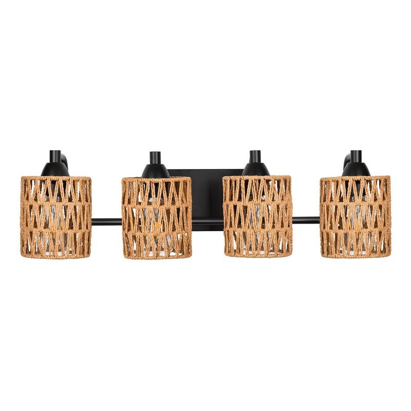 Rattan Vanity Light