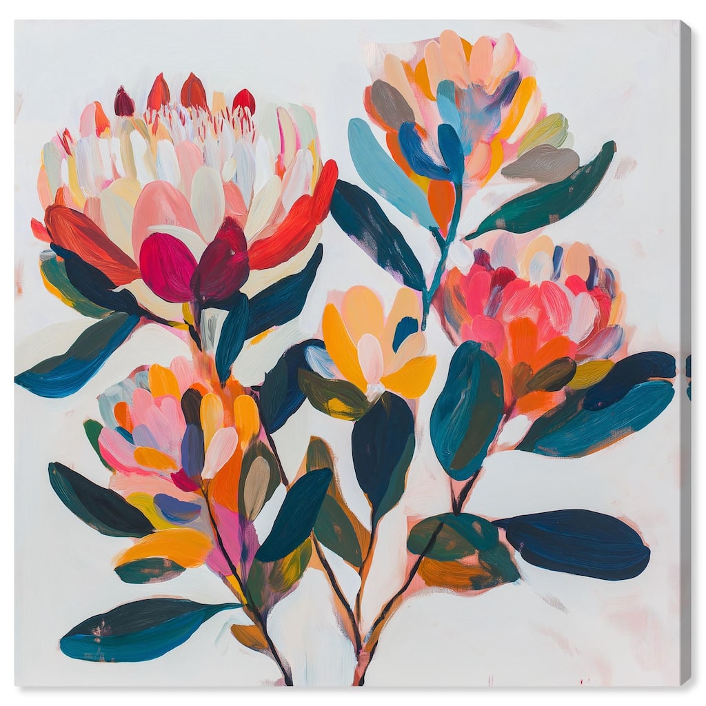 Contemporary Flora I Canvas by Art Remedy, Gallery Wrapped
