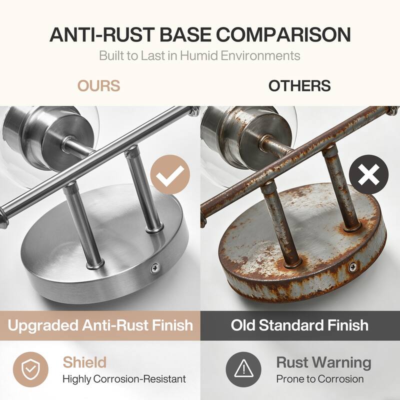 3-Light Vanity Light with Adjustable Pivot Joint - 21.5'' W × 6.1'' D × 9.8'' H