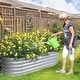 preview thumbnail 16 of 22, Aoodor 4 in 1 Modular Aluzinc Metal Raised Garden Bed - Outdoor Garden Planter Box for Vegetable, Flower, Herb