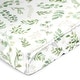 preview thumbnail 1 of 4, Sweet Jojo Designs Green Boho Floral Leaf Boy Girl Gender Neutral Unisex Satin Fitted Crib Sheet Bohemian Watercolor Botanical
