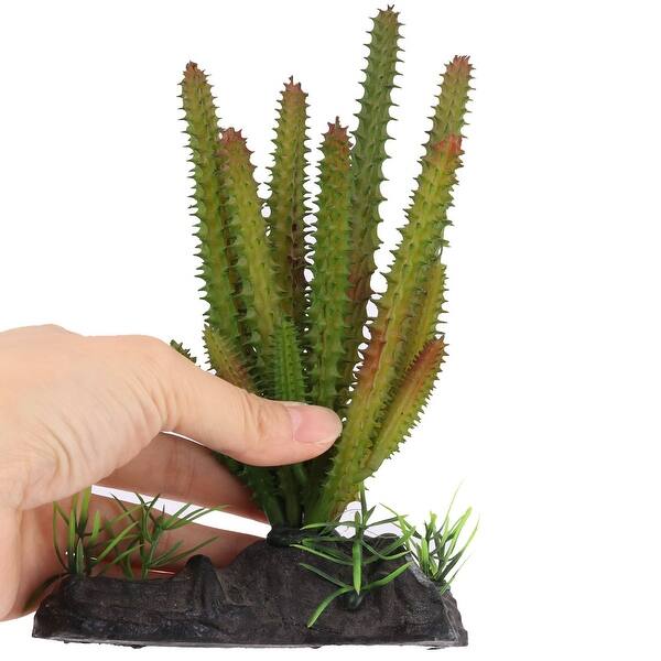 Shop Aquarium Fish Tank Artificial Landscape Cactus Plant