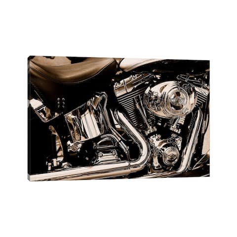 iCanvas "Harley Motorcycle" by Unknown Artist Canvas Print