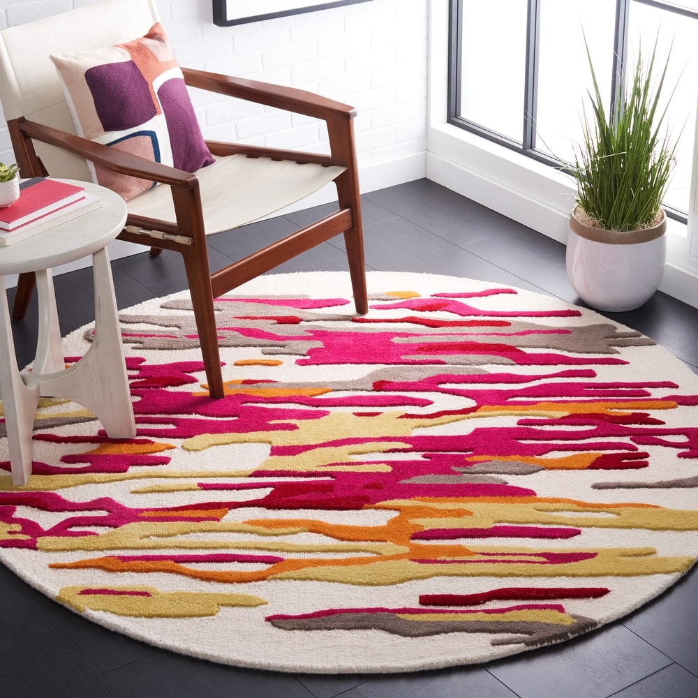 SAFAVIEH Handmade Rodeo Drive Jaelyn Mid-Century Modern Wool Rug