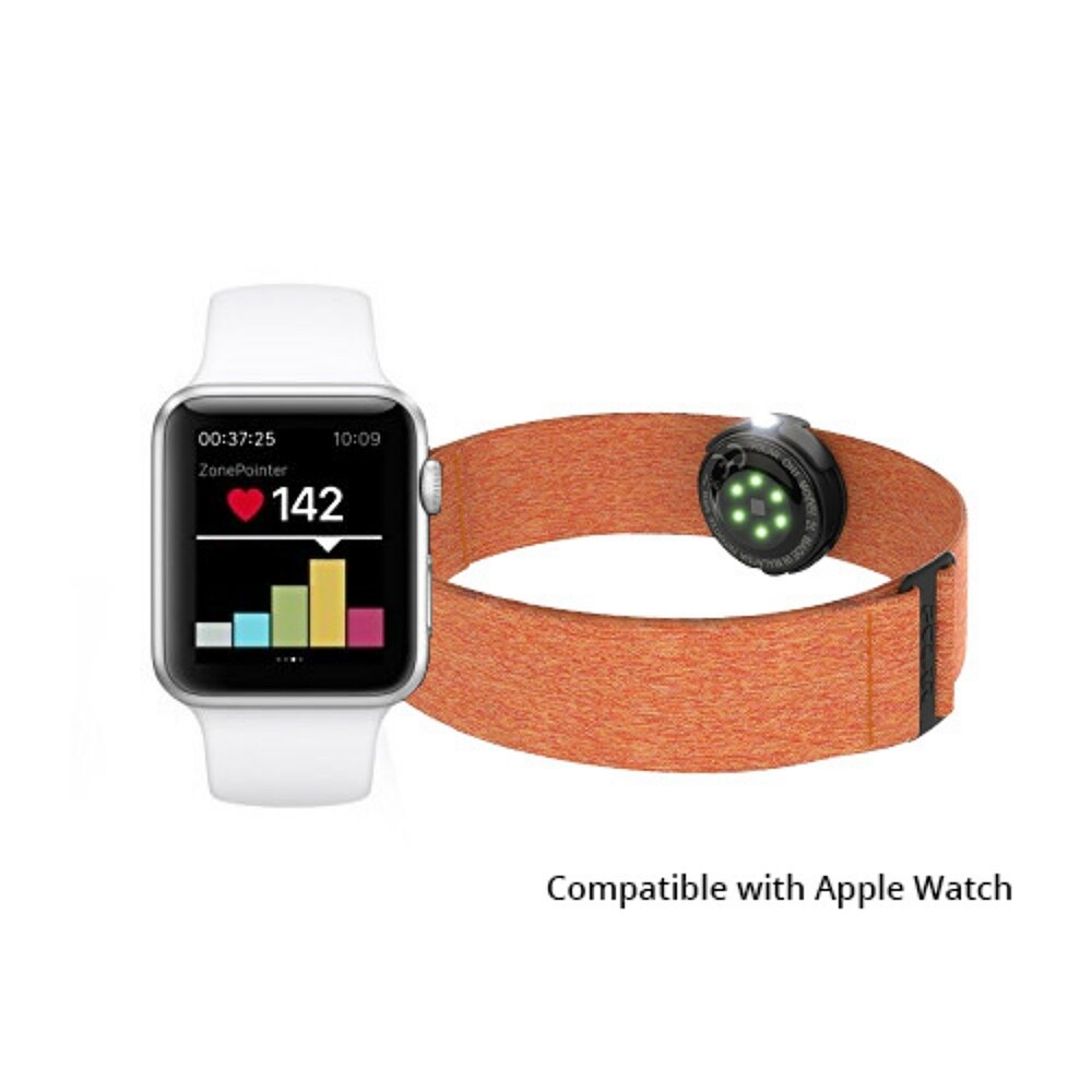 Polar OH1 Orange Optical Heart Rate Sensor with Built In Memory Comfortable Textile Armband Bed Bath Beyond 20984601