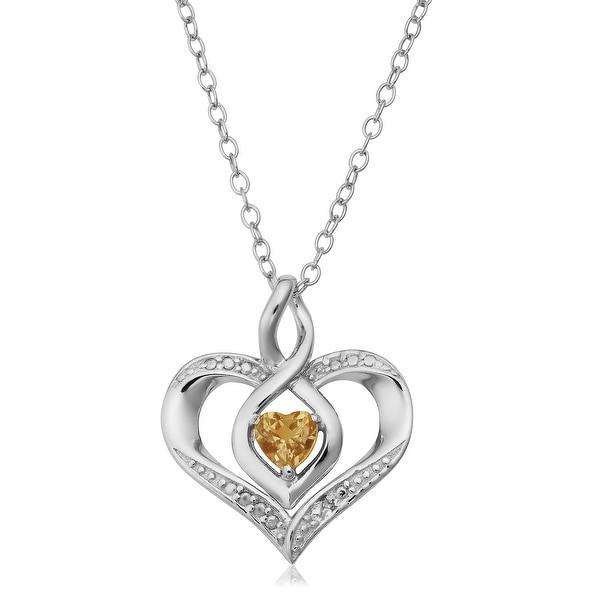 Sterling Silver May Green CZ 18 Inch Birthstone Necklace