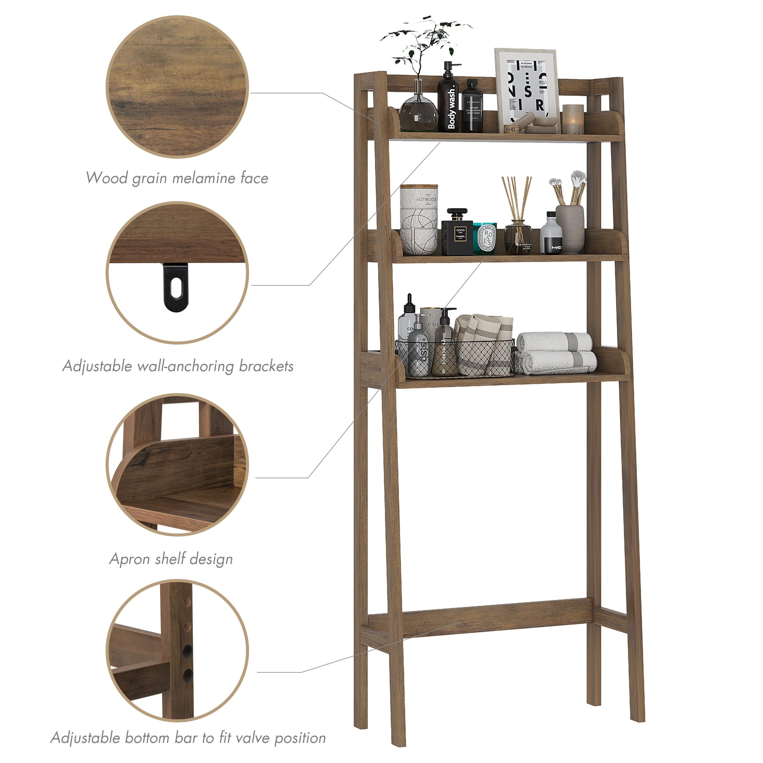 3-Shelf Bathroom Organizer - Thumbnail 5