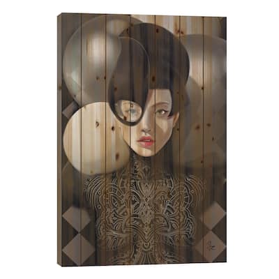 Atmosphere Print On Wood by Giulio Rossi - Multi-Color