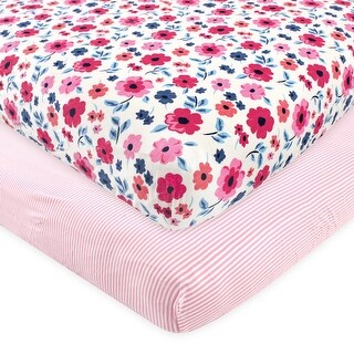 Touched by Nature Baby Girl Organic Cotton Crib Sheet, Garden Floral, One Size - Garden Floral - One Size