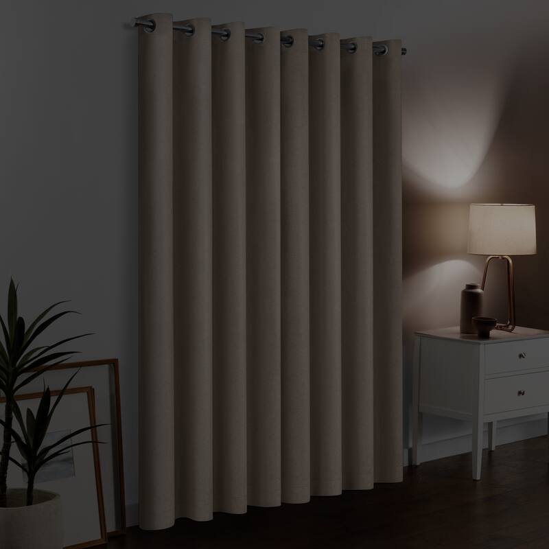 Eclipse Blackout Curtains, Larissa Solid Grommet Curtains