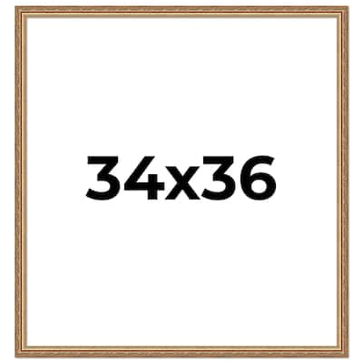 34x36 Frame Red Solid Wood Picture Frame Width 1.75 Inches | Interior Frame Depth 1 13/16 Inches