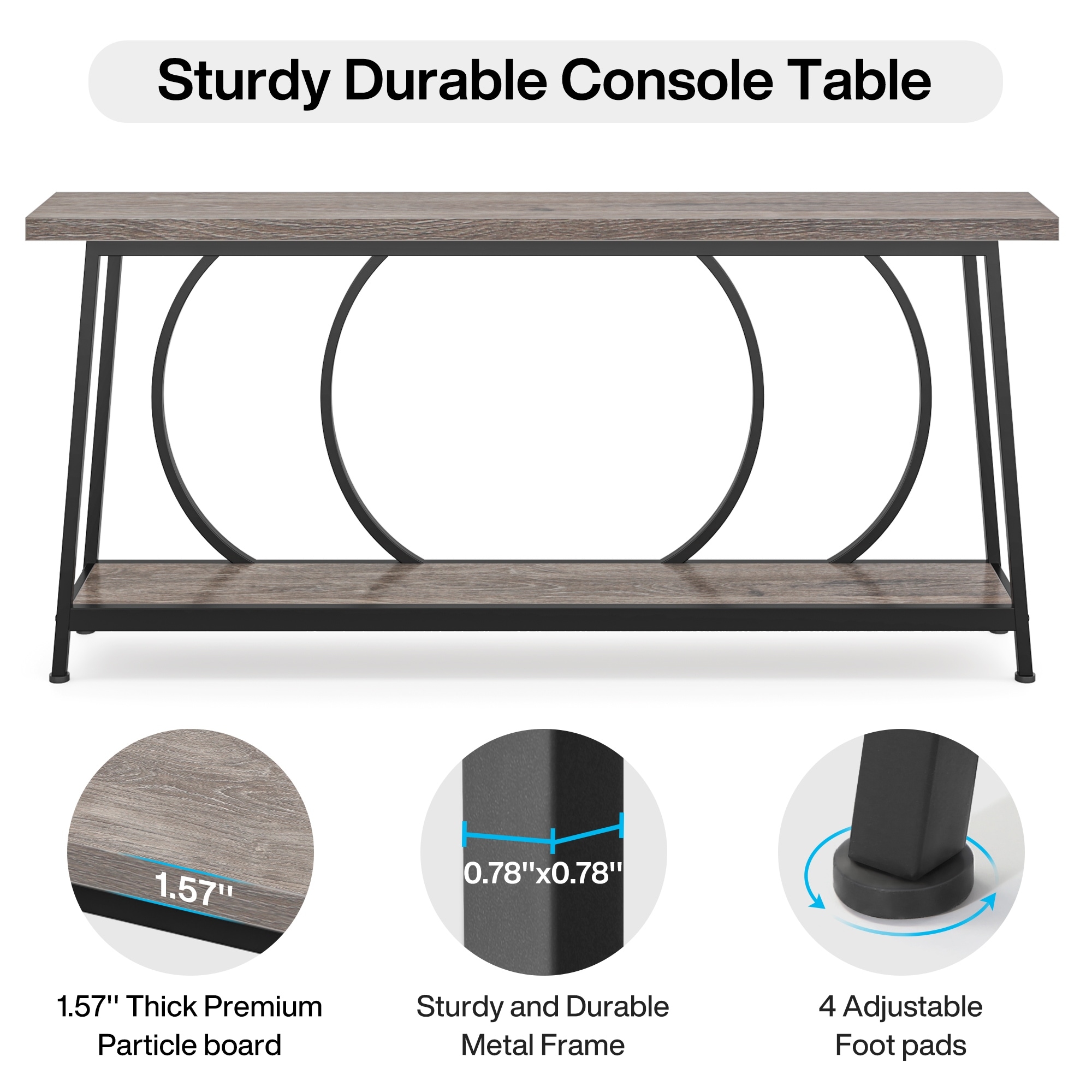 9 foot top sofa table