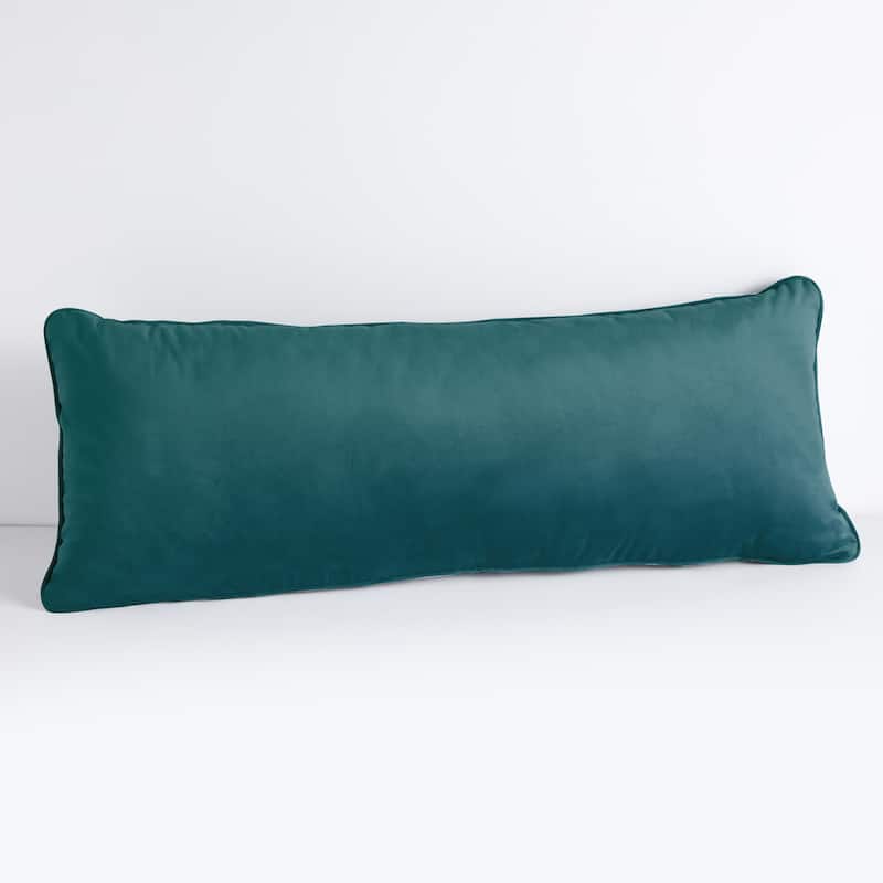 Sorra Home Solid Velvet Indoor Corded Pillow Single