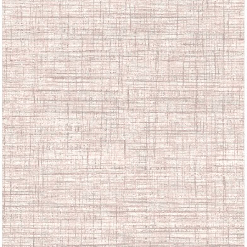 Brewster Tuckernuck Rose Linen Wallpaper - 20.5in x 396in x 0.025in
