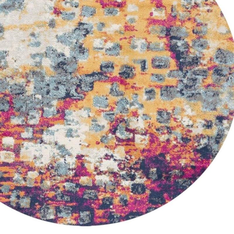 HomeRoots Codo Abstract Modern Square Area Rug