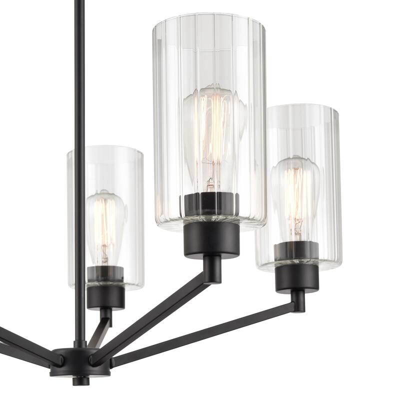 Millennium Lighting Beverlly Chandelier Light Fixture with Clear Beveled Glass