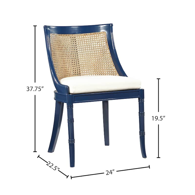 Rochelle Mahogany & Cane Side Chair