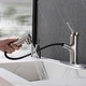preview thumbnail 19 of 27, 7.8" H Single-Handle Bathroom Sink Faucets with Pull Out Sprayer, Single Hole Vessel Faucet With Deck Plate