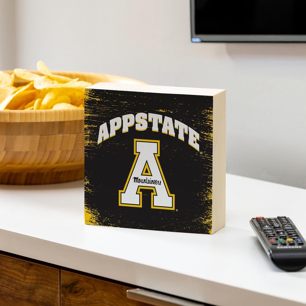 Appalachian State University Wooden Tabletop Mantel Shelf Sign