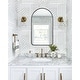 preview thumbnail 12 of 24, Rita Metal Framed Oval Wall Mirror Bathroom Vanity Mirror