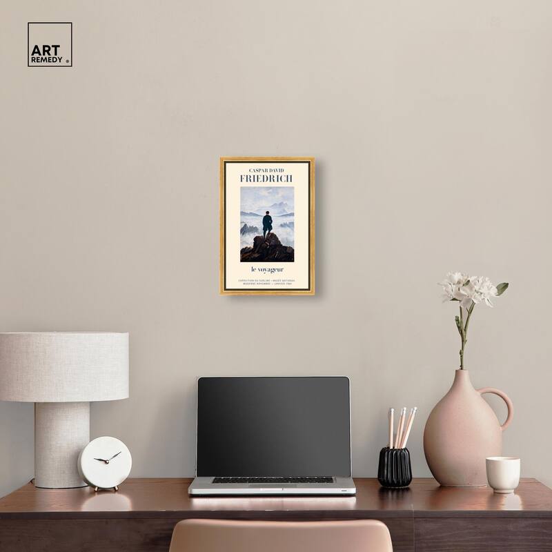 Wanderer in a Sea of Mist Canvas by Art Remedy
