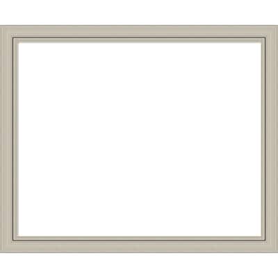 Amanti Art Romano Silver Narrow Framed Dry Erase Magnetic Board