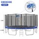 preview thumbnail 2 of 7, 16FT Trampoline for Kids with Safety Enclosure Net, Basketball Hoop and Ladder, Easy Assembly Round Outdoor Recreational Trampol