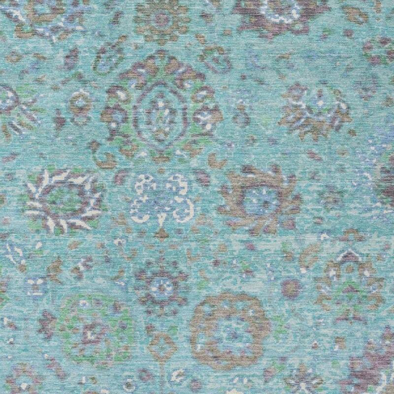 HomeRoots Floral Traditional Rectangle Outdoor Rug