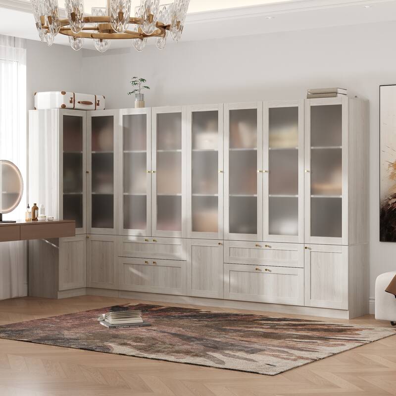 Elegant White Modular Bookcase: Stylish and Flexible Storage Solution for Your Home