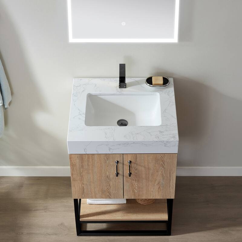 Miseno MV789024B Alistair 24" Free Standing Single Basin Vanity Set