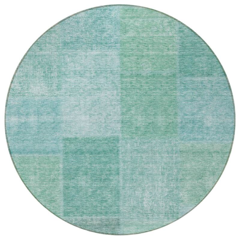 HomeRoots Patchwork Transitional Rectangle Outdoor Rug