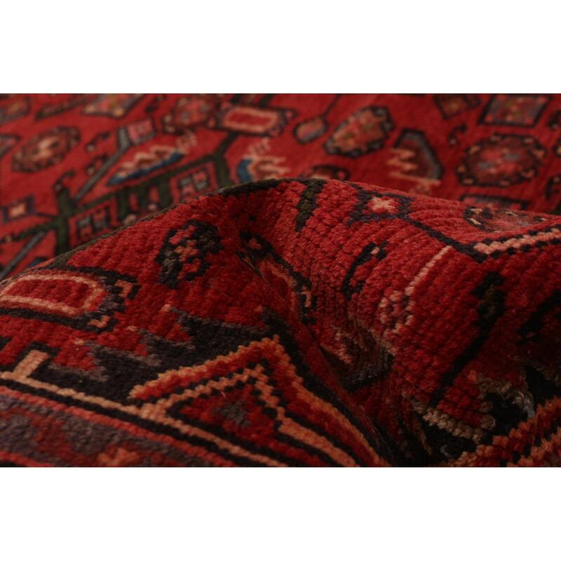 ECARPETGALLERY Hand-knotted Andelz Red Wool Rug - 4'8 x 9'7