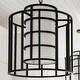 preview thumbnail 3 of 8, Brian Patrick Flynn for Crystorama Hulton 6 Light Matte Black Chandelier - 21'' W x 28'' H