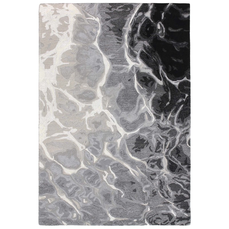 Liora Manne Corsica Handmade Abstract Water Art Indoor Wool Area Rug