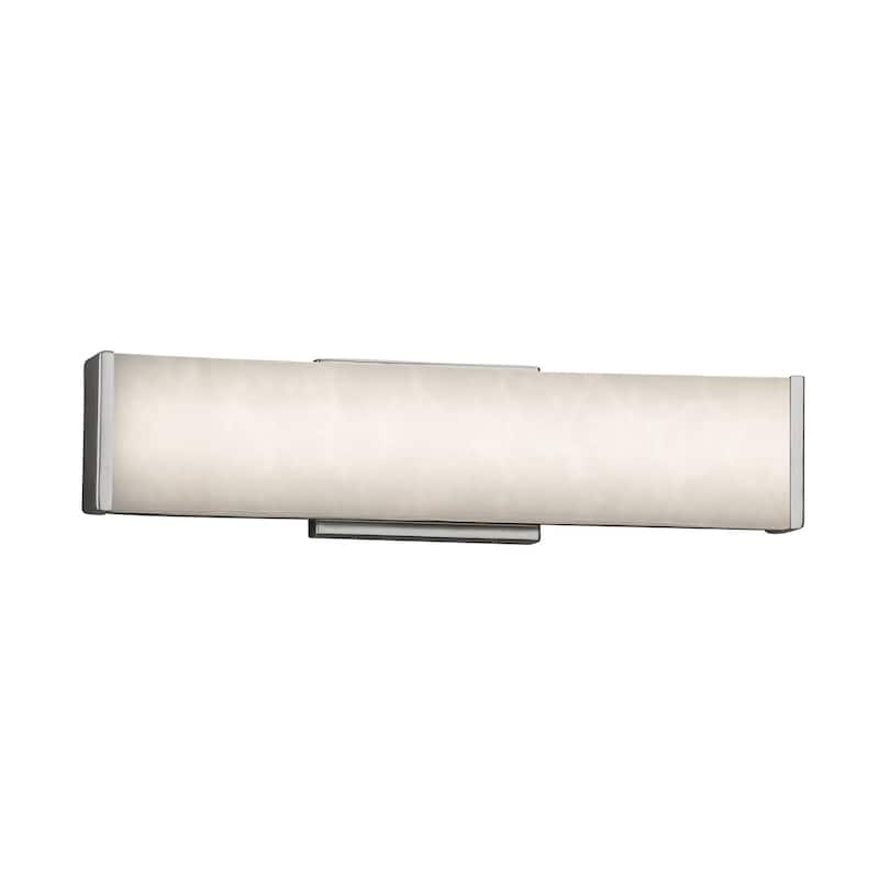 Justice Design Clouds Latitude 19-inch Brushed Nickel ADA LED Wall/ Bath bar - Brushed Nickel