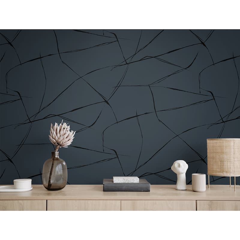 Seabrook Designs Astratto Geometric Non-Woven Unpasted Wallpaper