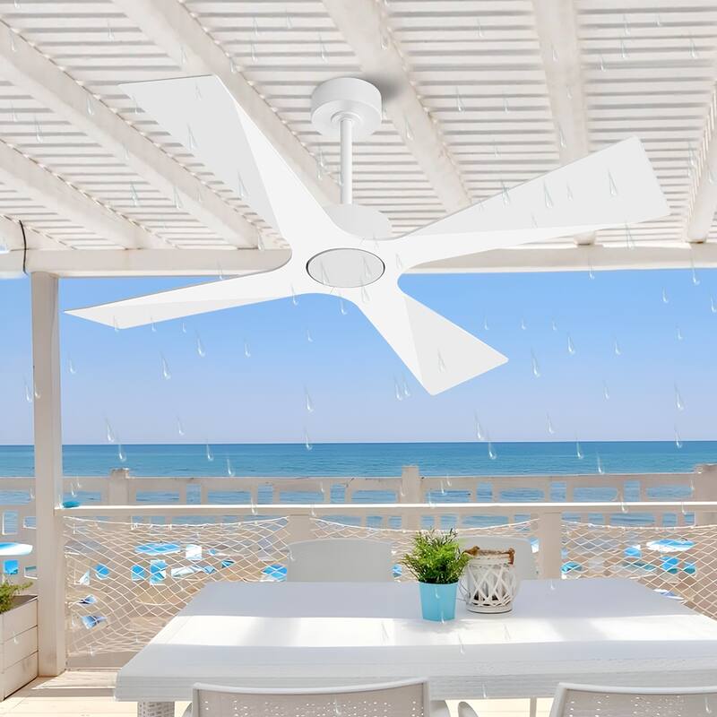 MLiAN 54 In. 4 -ABS Blades Wet Rated Outdoor Ceiling Fan with Remote