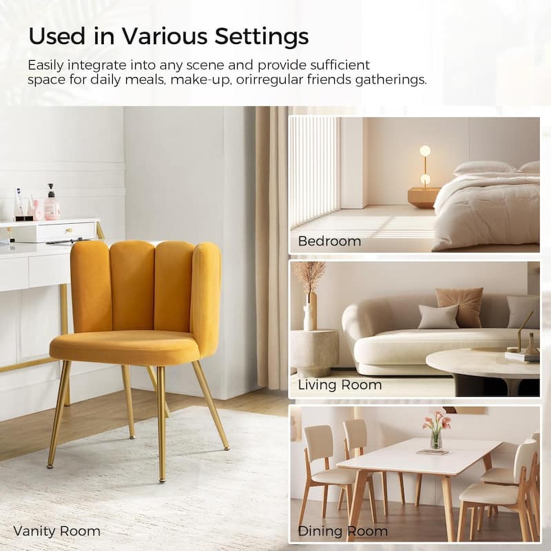 Anjela Side Chair with Tufted Back