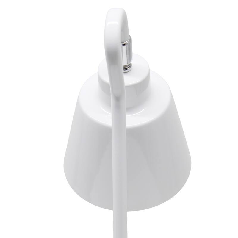 Looped Desk Lamp with Adjustable Shade - 16" - White